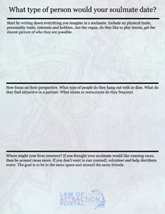 How To Attract Your Soulmate Fast Journal Prompt 1